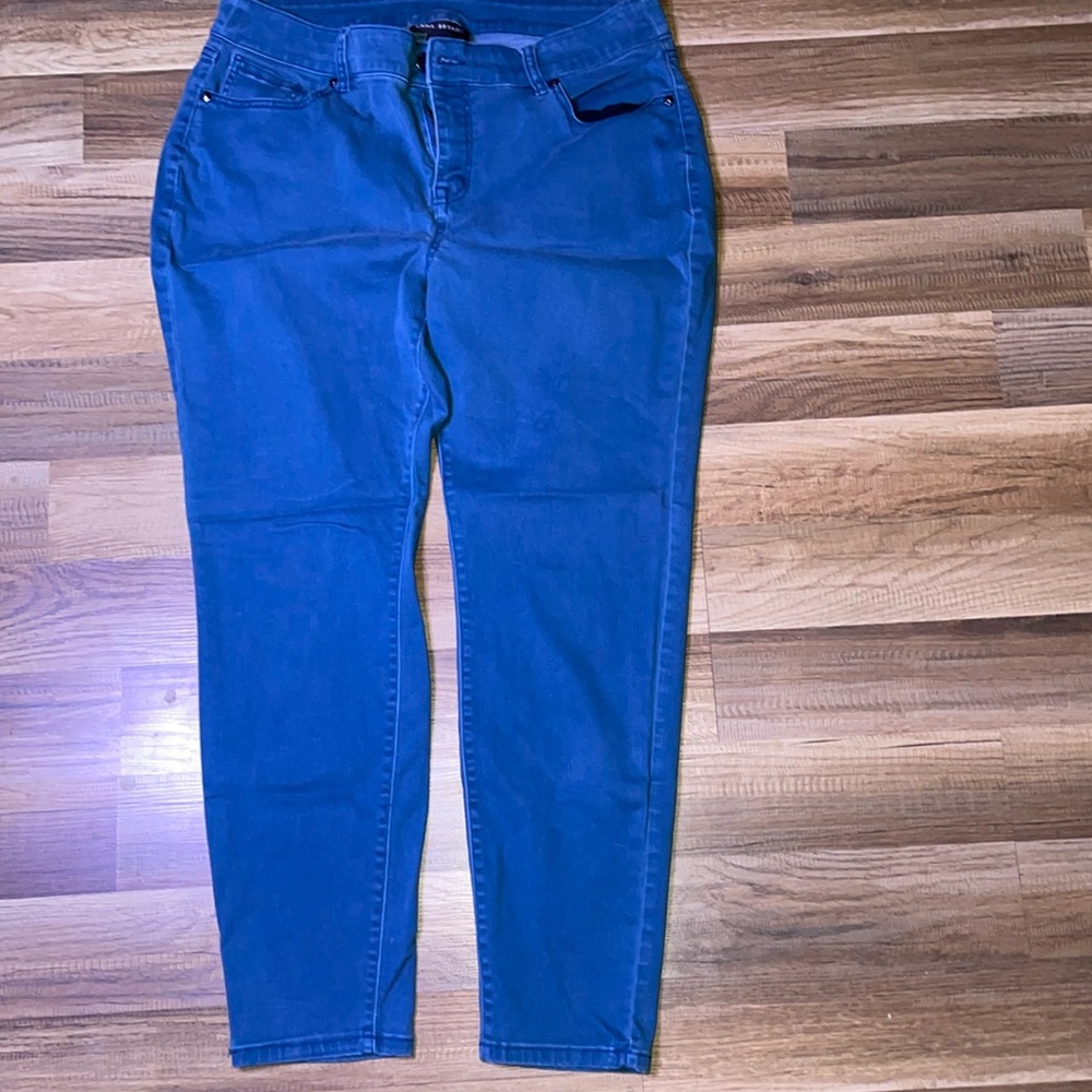 Lane Bryant light blue almost teal jeans